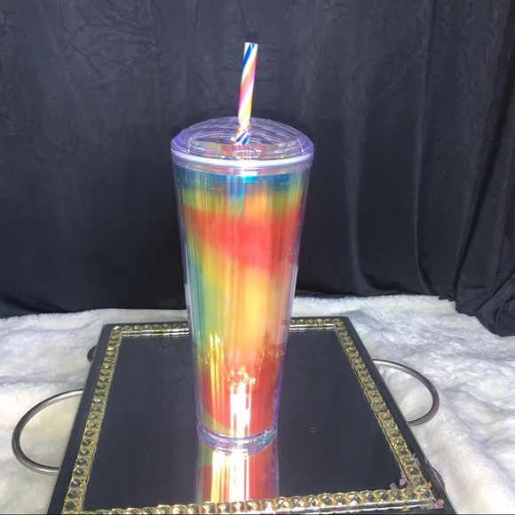 Starbucks Multi Colored Rainbow Kaleidoscope Dome Cup Tumbler 24oz Venti 2020 - Picture 10 of 15